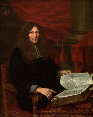 Frans van Sterbeeck, Botanist and Architect by Nicolaas Stramot II Oil Painting