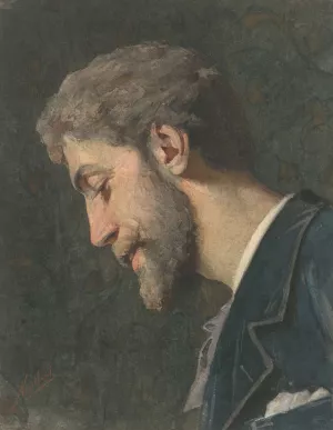 Portret van George Hendrik Breitner by Nicolaas Van Der Waay Oil Painting
