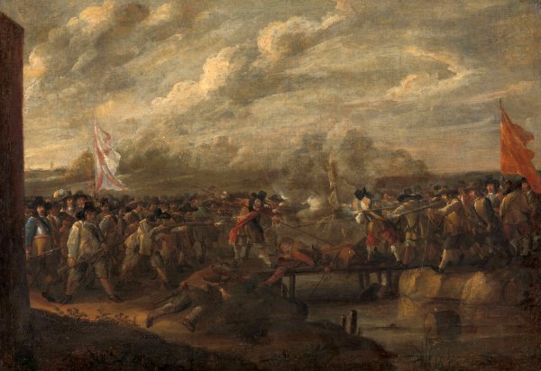 Main Product Photo of Infantry Skirmish in the Eighty Years War  Painting by Nicolaas Van Eyck II
