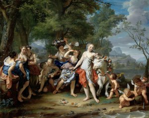 The Rape of Europa by Nicolaas Verkolje Oil Painting