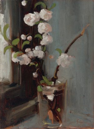 Apple Blossom by Nicolae Grigorescu Oil Painting