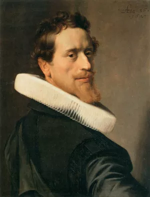 Self-Portrait at the Age of Thirty-Six by Nicolaes Eliasz Pickenoy - Oil Painting Reproduction