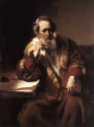 Apostle Thomas painting by Nicolaes Maes