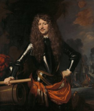 Cornelis Evertsen, Lieutenant-Admiral of Zeeland by Nicolaes Maes Oil Painting