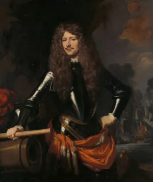 Cornelis Evertsen, Lieutenant-Admiral of Zeeland by Nicolaes Maes Oil Painting
