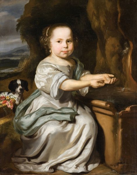 Portrait of a Girl  by Nicolaes Maes - Hand-Painted Oil Painting Reproduction