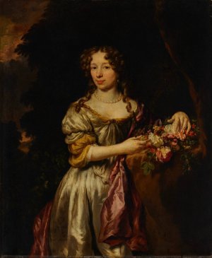 Portrait of a lady by Nicolaes Maes Oil Painting