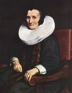 Portrait of Margaretha de Geer, Wife of Jacob Trip Oil painting by Nicolaes Maes