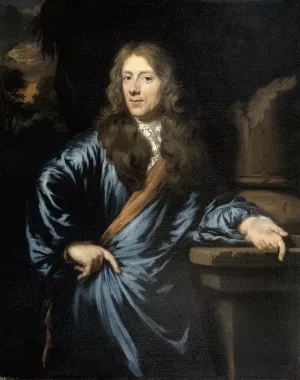 Portrait of Willem Pottey, Lawyer and Accountant-General of Flushing by Nicolaes Maes Oil Painting