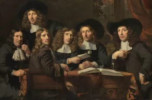 The officers of the Amsterdam Surgeons Guild by Nicolaes Maes The officers of the Amsterdam Surgeons Guild by Nicolaes Maes Oil Painting