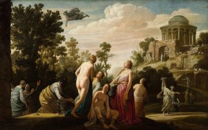 Mercury and Herse by Nicolaes Moeyaert Oil Painting