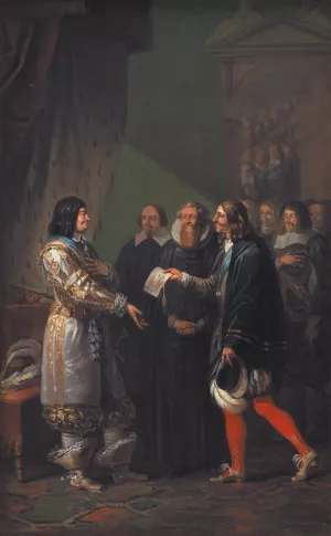 Absolute Monarchy Assigned to Frederik III in 1660 by Nicolai Abraham Abildgaard Oil Painting