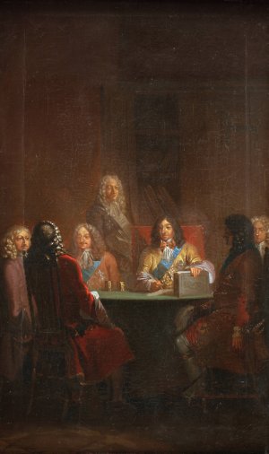 Christian V Presents Danish Law 1683 by Nicolai Abraham Abildgaard Oil Painting