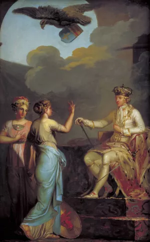 Christian VII Uniting The Ducal With The Royal Part Of Holstein In 1773 by Nicolai Abraham Abildgaard Oil Painting