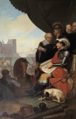 Frederik II Builds Kronborg Castle At Elsinore by Nicolai Abraham Abildgaard Oil Painting