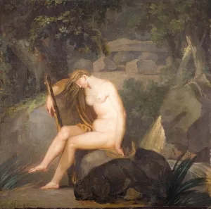 Nature Untamed Oil painting by Nicolai Abraham Abildgaard