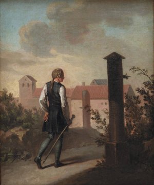 Niels Klim In Potu by Nicolai Abraham Abildgaard Oil Painting