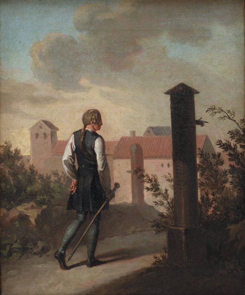 Niels Klim In Potu  by Nicolai Abraham Abildgaard - Hand-Painted Oil Painting Reproduction