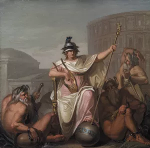 Rome as Ruler of the World by Nicolai Abraham Abildgaard Oil Painting