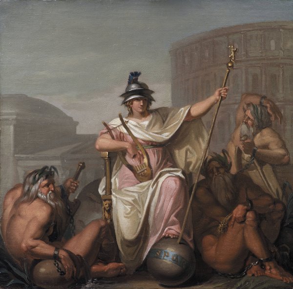Rome as Ruler of the World  by Nicolai Abraham Abildgaard - Hand-Painted Oil Painting Reproduction