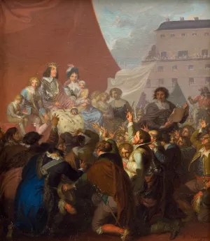 The Oath of Fealty in 1660 by Nicolai Abraham Abildgaard Oil Painting