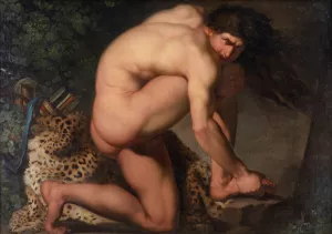The Wounded Philoctetes by Nicolai Abraham Abildgaard Oil Painting