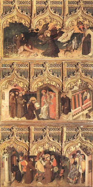 Scenes from the Life of St Francis by Nicolas Frances - Oil Painting Reproduction