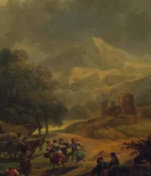 Country Landscape Oil painting by Nicolas Antoine Taunay