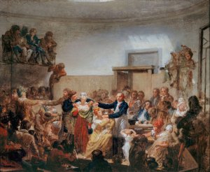 La consultation du docteur Antoine Dubois by Nicolas-Antoine Taunay Oil Painting