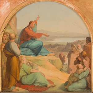 Le Sermon sur la montagne by Nicolas Auguste Hesse Oil Painting