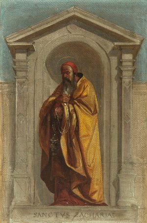 Saint Zaccharie by Nicolas Auguste Hesse Oil Painting
