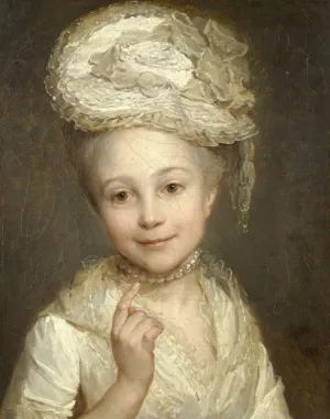 Emilie Vernet Oil painting by Nicolas Bernard Lepicie