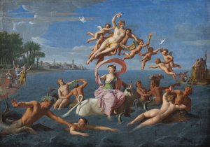 The Rape of Europe by Nicolas Colombel Oil Painting