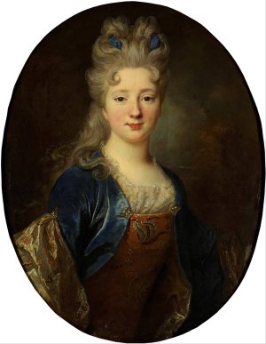 Female portrait by Nicolas De Largilliere Oil Painting