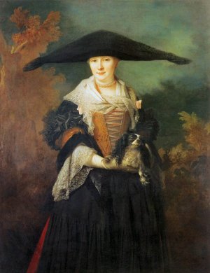 La Belle Strasbourgeoise Oil painting by Nicolas De Largilliere
