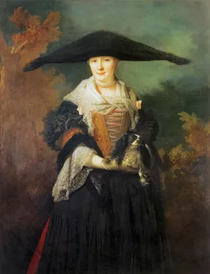 La Belle Strasbourgeoise Oil painting by Nicolas De Largilliere