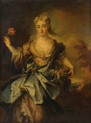 Portrait of a lady by Nicolas De Largilliere Oil Painting