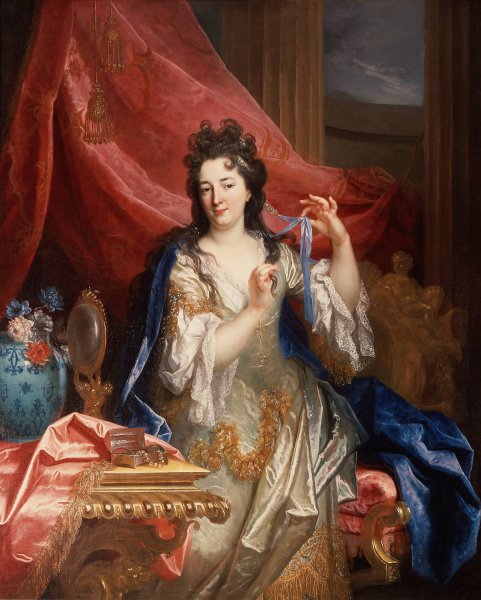 Portrait of a Woman  by Nicolas De Largilliere - Hand-Painted Oil Painting Reproduction