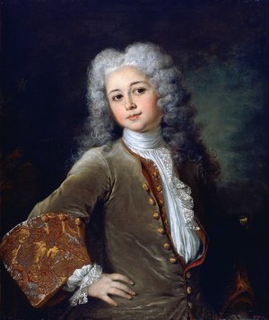 Portrait of a Young Man with a Wig by Nicolas De Largilliere Oil Painting
