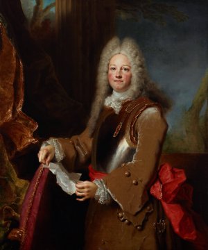 Portrait of an officer Oil painting by Nicolas De Largilliere