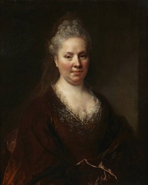 Portrait of Madame Leon de la Mejenelle by Nicolas De Largilliere Oil Painting