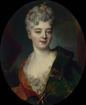 Portrait presume d'Elisabeth Delpech, marquise de Cailly by Nicolas De Largilliere Oil Painting