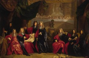 Provost and Municipal Magistrates of Paris Oil painting by Nicolas De Largilliere