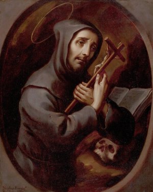 St. Francis by Nicolas Enriquez Oil Painting