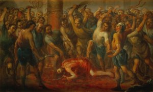 The Flagellation by Nicolas Enriquez Oil Painting
