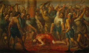 The Flagellation by Nicolas Enriquez Oil Painting