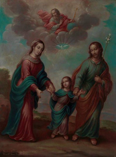 The Return of the Holy Family from Egypt  by Nicolas Enriquez - Hand-Painted Oil Painting Reproduction