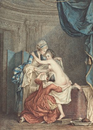 Le Bain Oil painting by Nicolas Francois Regnault