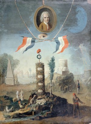 Allegorie revolutionnaire by Nicolas-Henri Jeaurat De Bertry Oil Painting