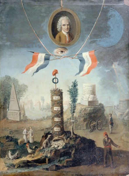 Allegorie revolutionnaire  by Nicolas-Henri Jeaurat De Bertry - Hand-Painted Oil Painting Reproduction